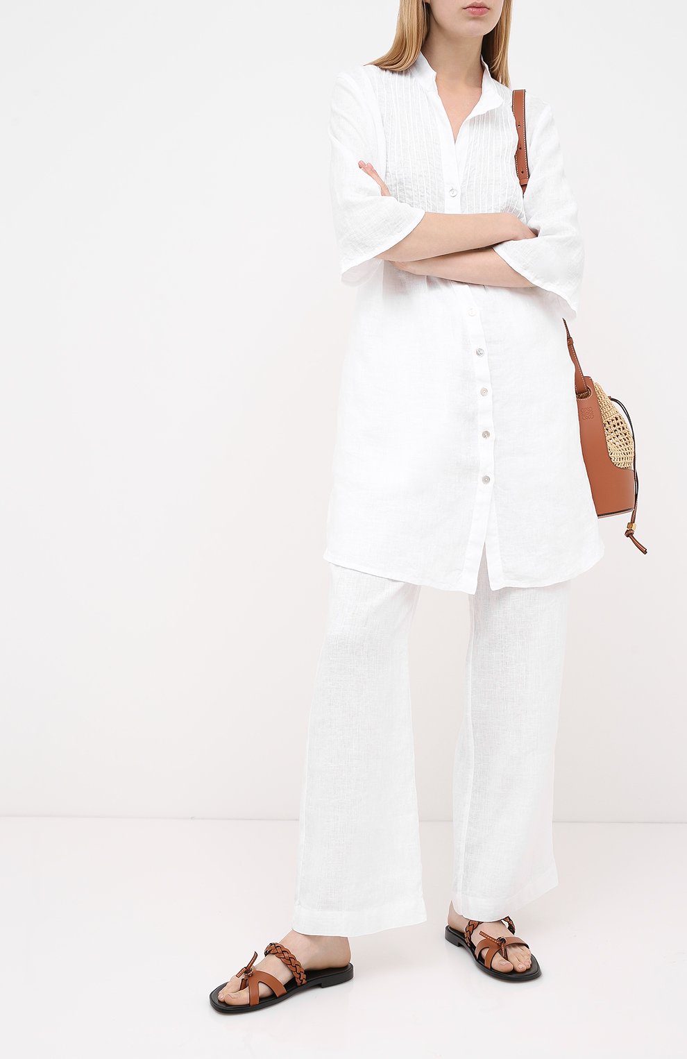 Льняные брюки LA FABBRICA DEL LINO, арт. 00105, фото 2