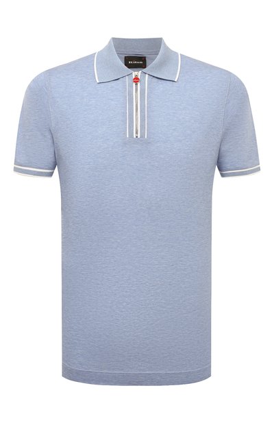 Мужская хлопковое поло KITON, арт. UK1267