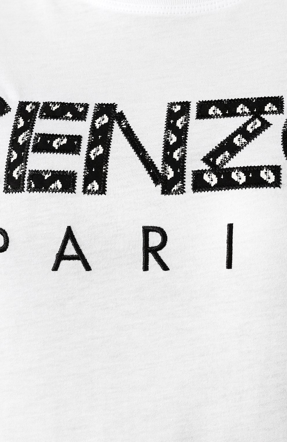 Хлопковая футболка KENZO белого цвета по цене 10300 руб., арт. FA52TS701990, фото 5 Хлопковая футболка KENZO, арт. FA52TS701990, фото 5