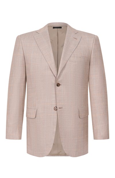 Мужской пиджак из шерсти и шелка BRIONI, арт. RG0D0Z/PDA51