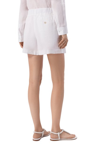 Льняные шорты 120% LINO, арт. 33ALIW29BR/000F753, фото 4