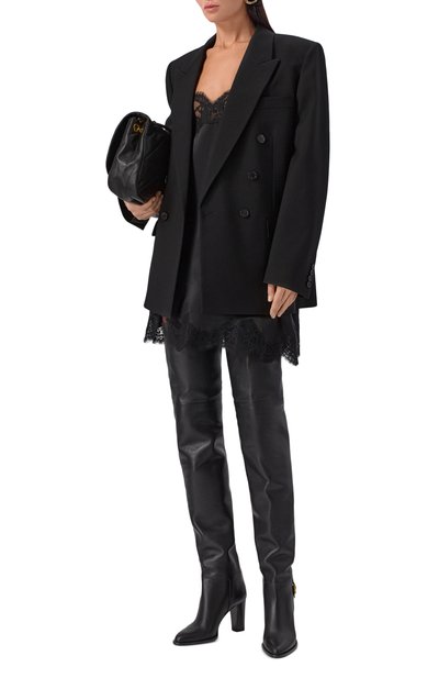 Кожаные ботфорты julia 85 SAINT LAURENT, арт. 840702/AAFBC, фото 3