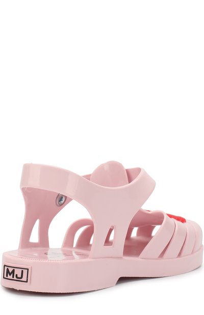Резиновые сандалии с декором MARC JACOBS (THE) розового цвета по цене 4740 руб., арт. W19074/28-35, фото 3 Резиновые сандалии с декором MARC JACOBS (THE), арт. W19074/28-35, фото 3
