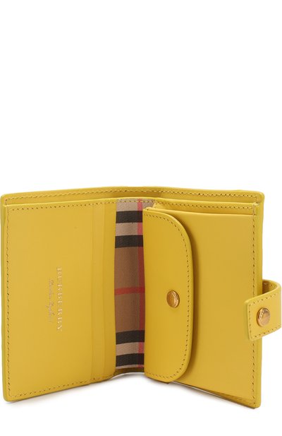 Кожаный кошелек в клетку с клапаном BURBERRY, арт. 4073434, фото 3
