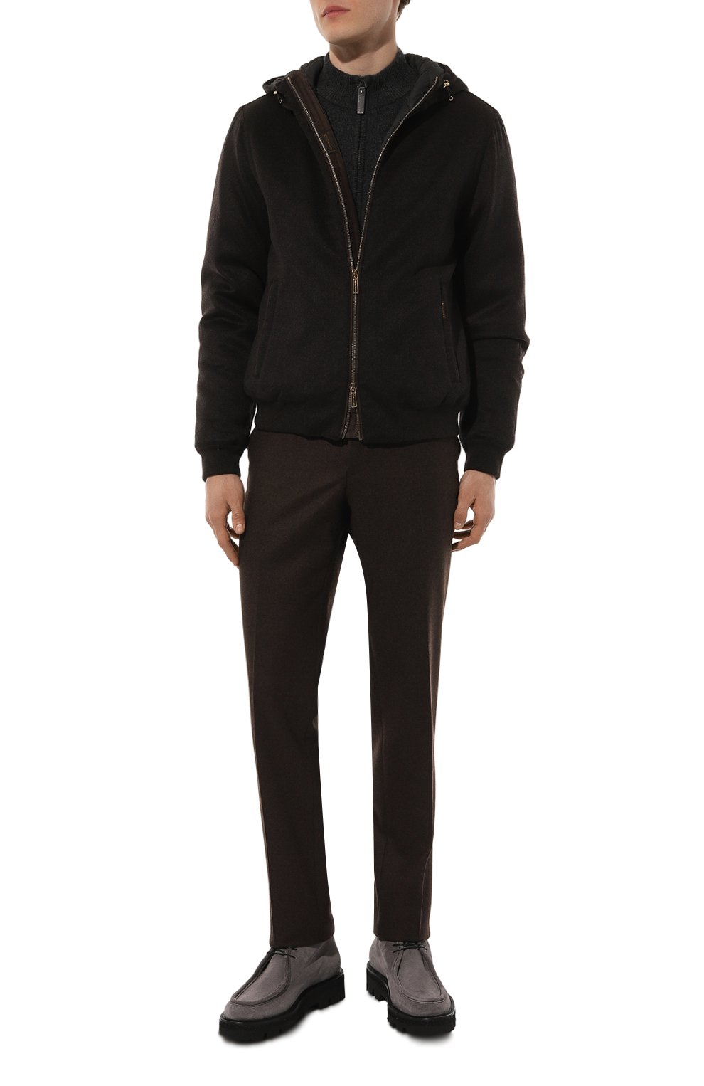 Замшевые ботинки BARRETT темно-серого цвета по цене 56700 руб., арт. 222U007.10, фото 2 Замшевые ботинки BARRETT, арт. 222U007.10, фото 2