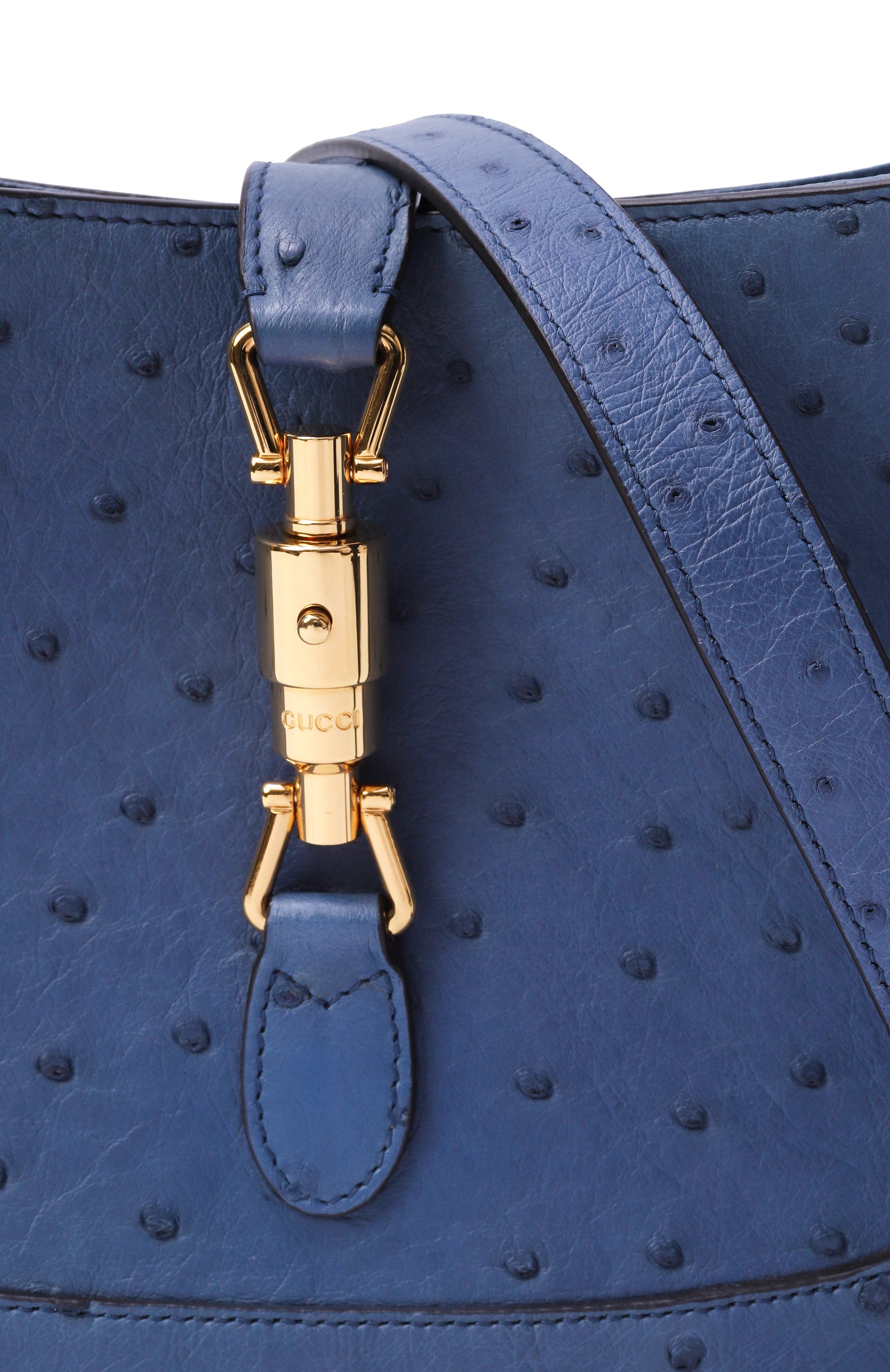 Сумка jackie 1961 small из кожи страуса GUCCI, арт. 636709 EY00G, фото 3