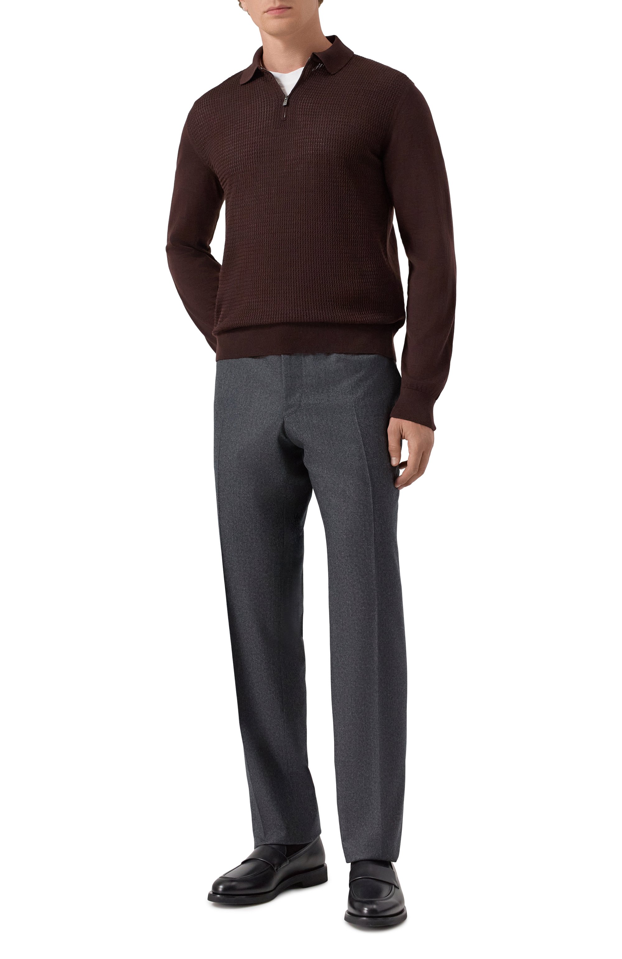 Шерстяное поло CORNELIANI, арт. 26M561-2625196, фото 2