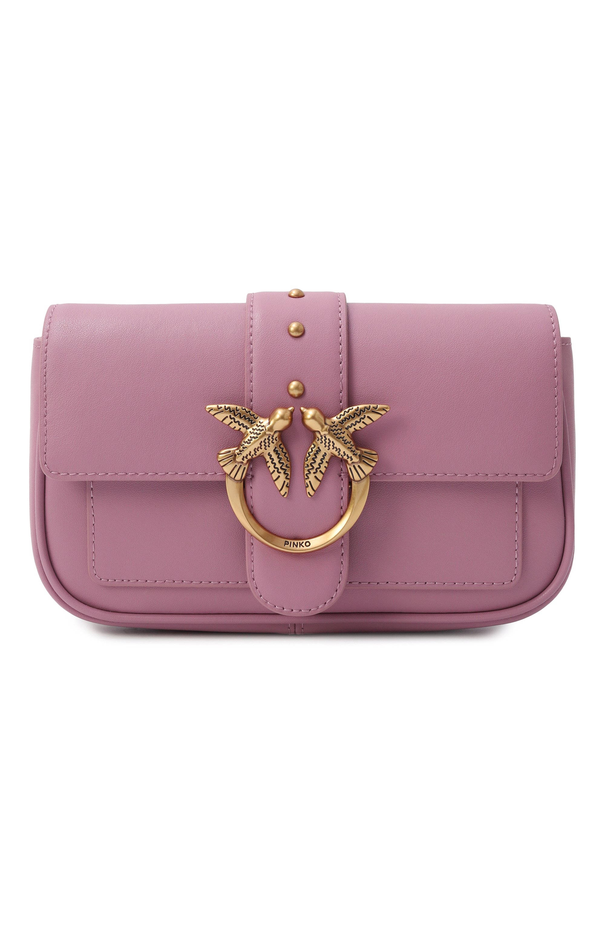 Сумка love one PINKO розового цвета по цене 28950 руб., арт. 100061/A0F1, фото 1 Сумка love one PINKO, арт. 100061/A0F1, фото 1