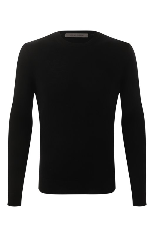 Шерстяной джемпер Corneliani 94M500-9425100 Чёрный 94M500-9425100