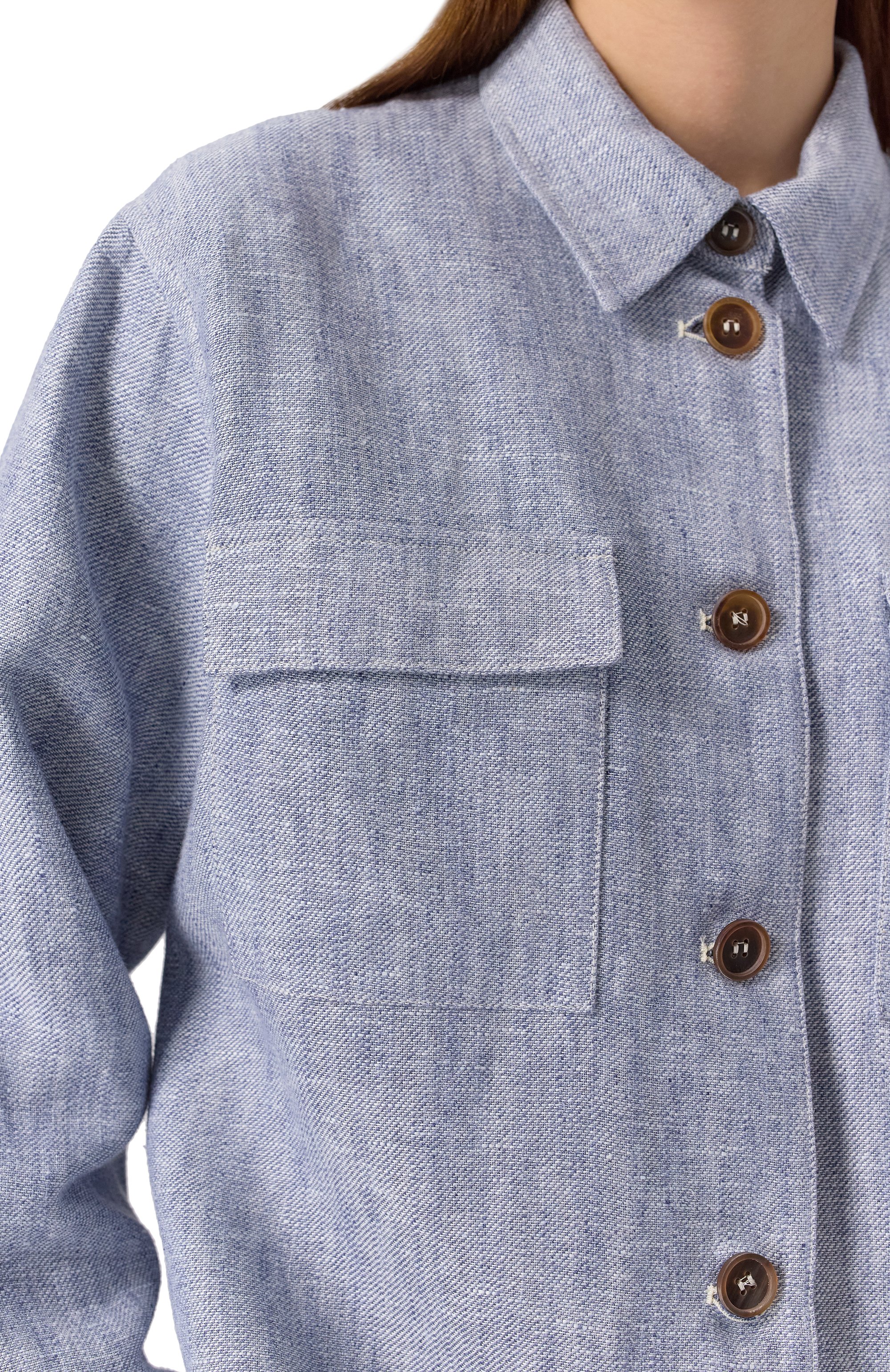 Рубашка изо льна и вискозы LORENA ANTONIAZZI, арт. P2542CP04A/4793, фото 5