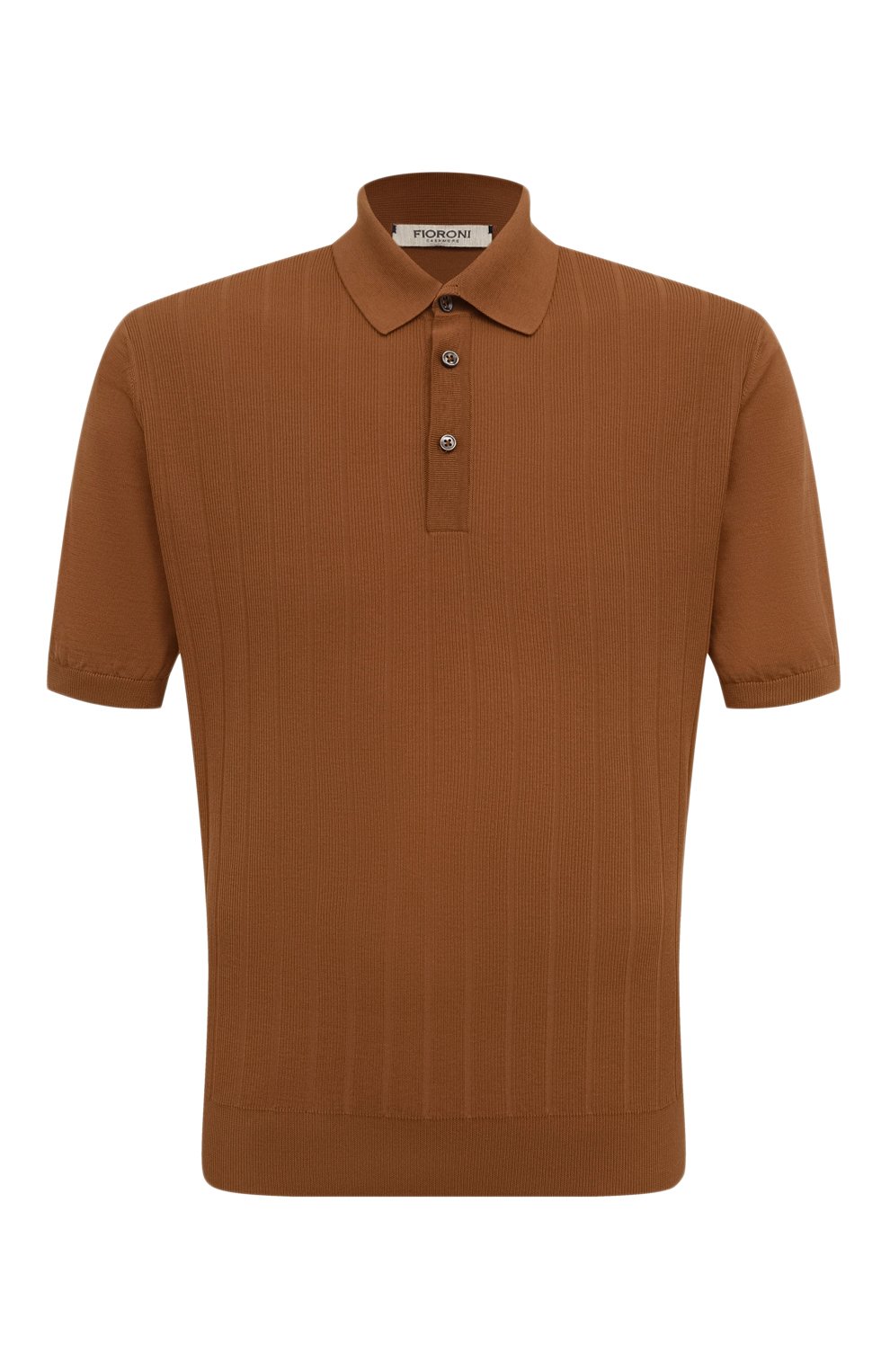 Хлопковое поло FIORONI коричневого цвета по цене 53000 руб., арт. MK24248C1, фото 1 Хлопковое поло FIORONI, арт. MK24248C1, фото 1