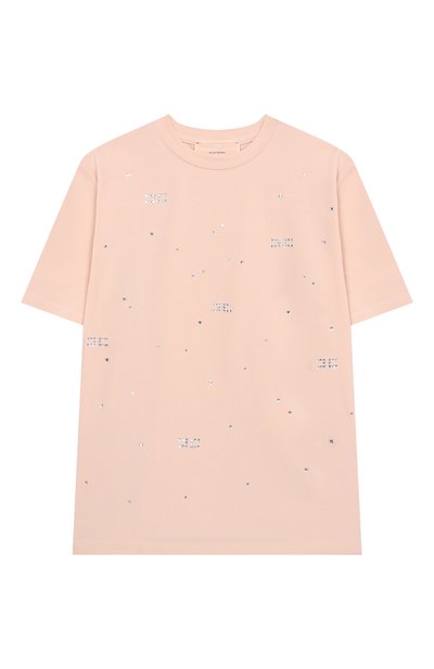 Хлопковая футболка ELISABETTA FRANCHI LA MIA BAMBINA, арт. EFTS2630/JE006