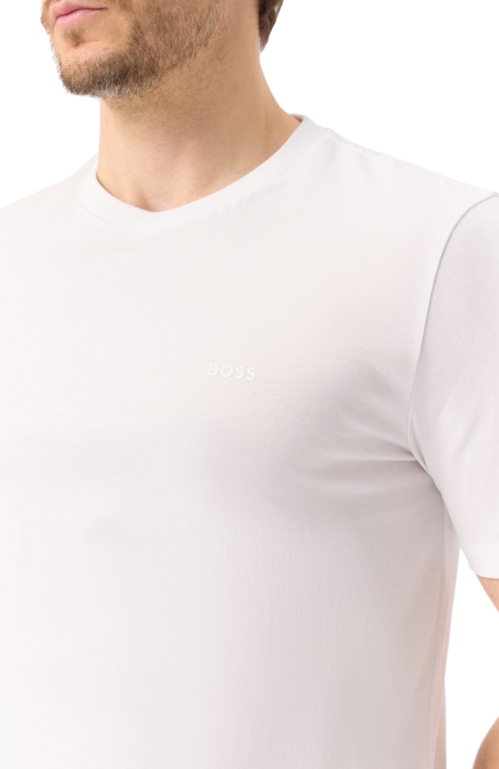Хлопковая футболка BOSS, арт. 50468347, фото 5