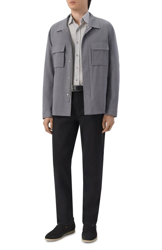 Льняная рубашка Stefano Ricci MC007783/BX2922 Серый  MC007783/BX2922 Фото 2