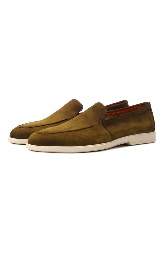 фото Замшевые лоферы malibu santoni