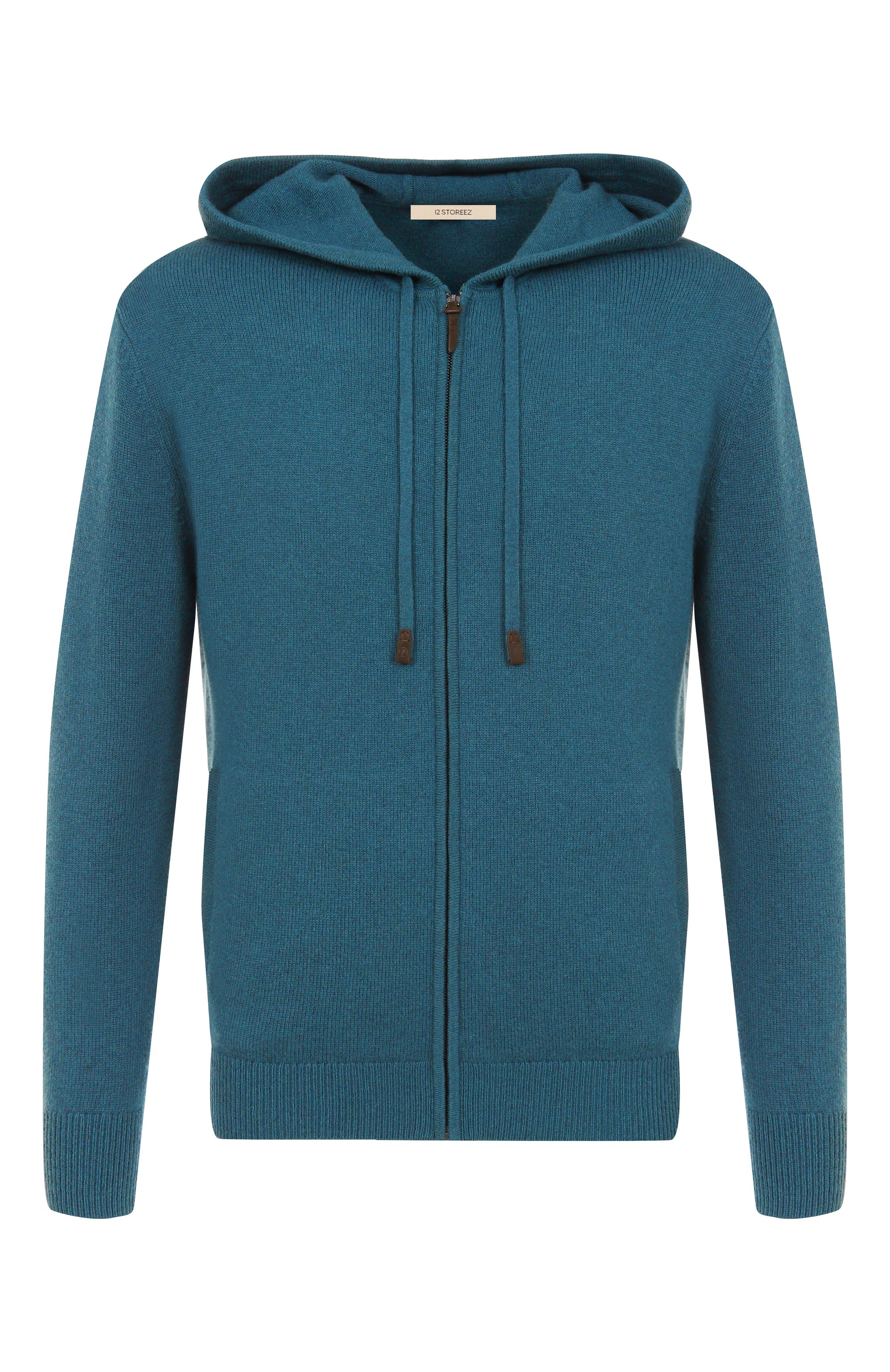 Толстовка из шерсти и кашемира 12 STOREEZ зеленого цвета по цене 29000 руб., арт. 127795, фото 1 Толстовка из шерсти и кашемира 12 STOREEZ, арт. 127795, фото 1
