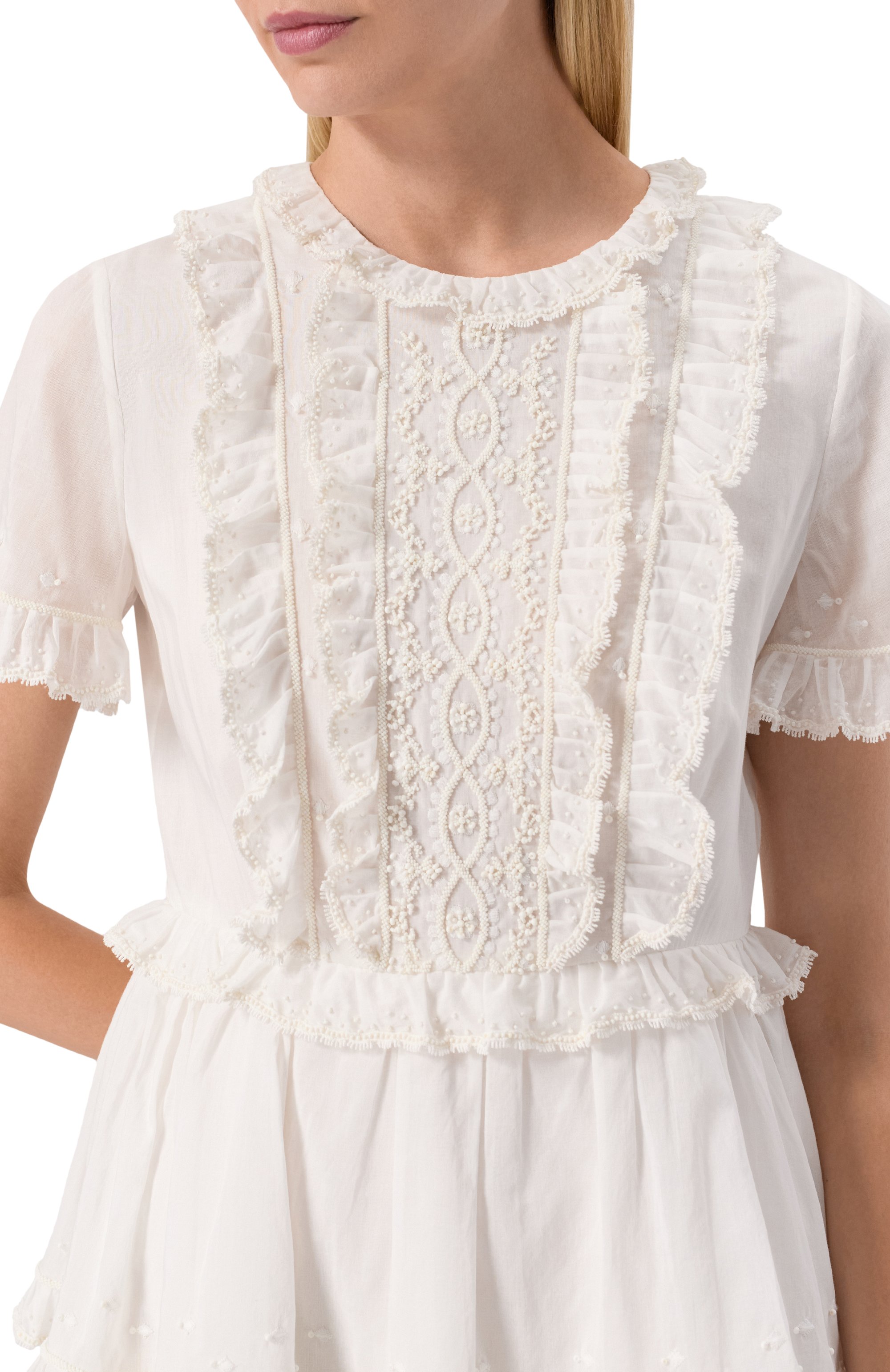 Хлопковое платье VALENTINO, арт. 6B3VAEL5907, фото 5