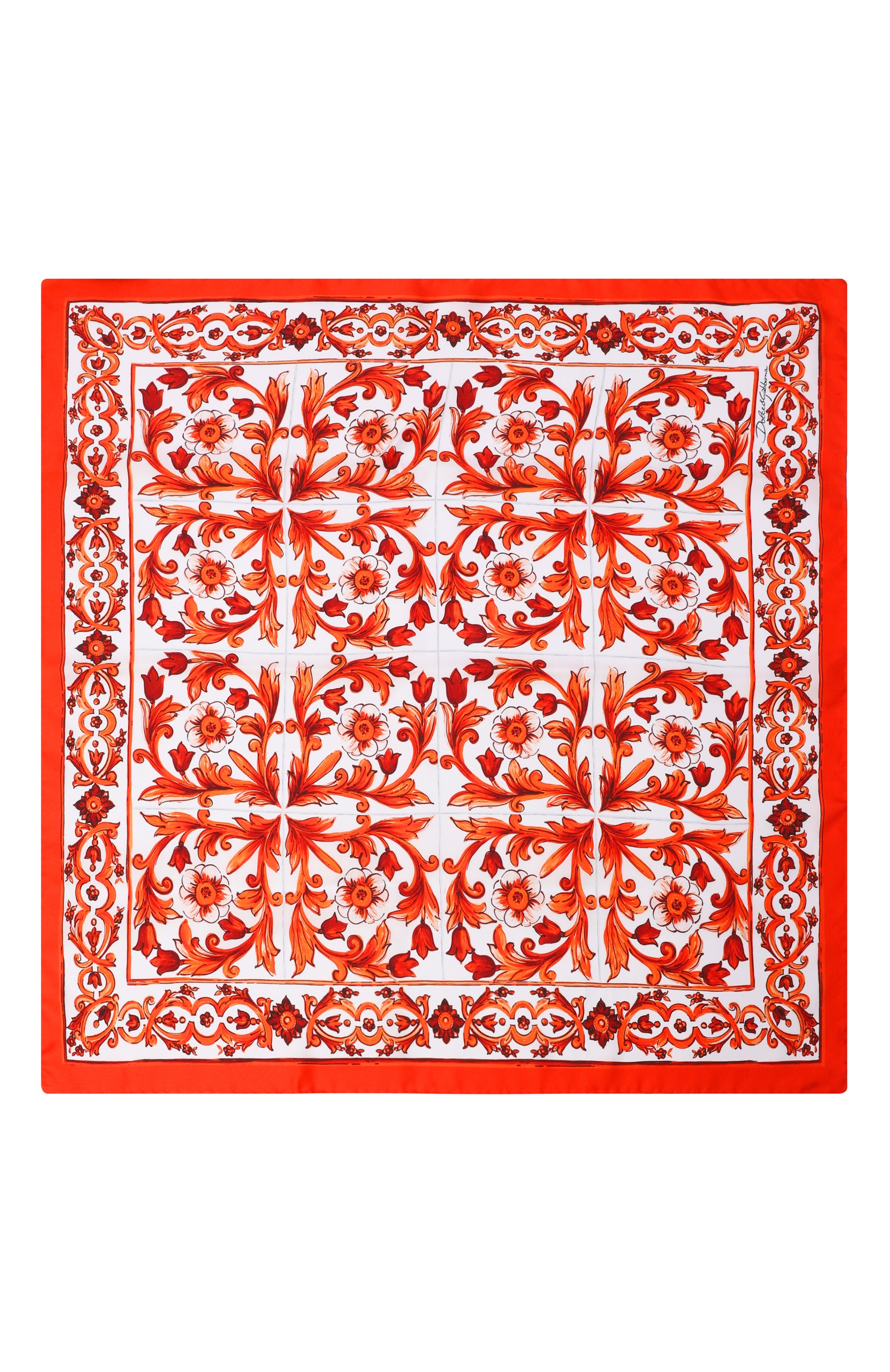 Шелковый платок DOLCE & GABBANA, арт. FN092R/GDDU8, фото 4