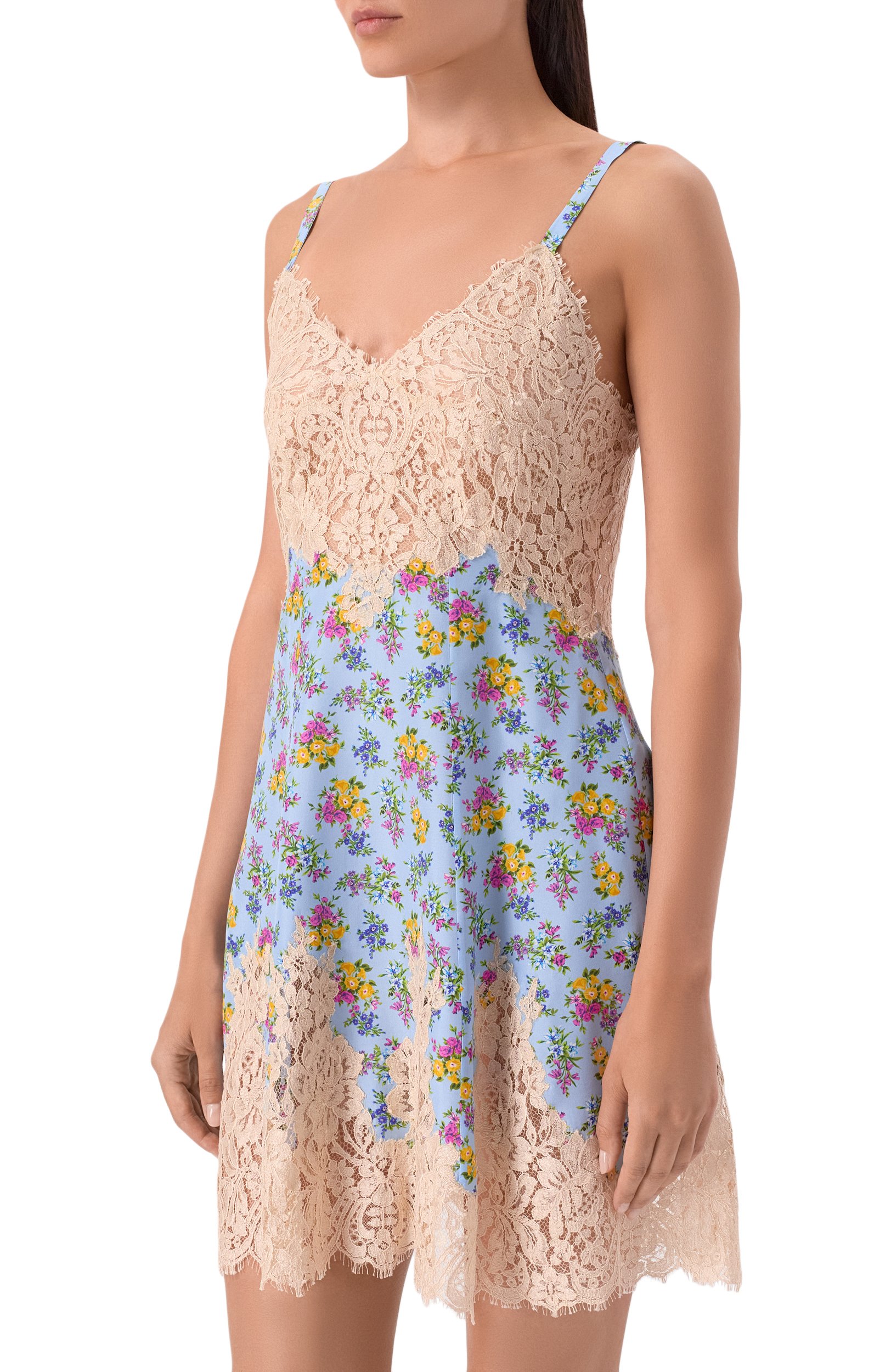 Платье из шелка и вискозы DOLCE & GABBANA, арт. F60FGT/IS10D, фото 3