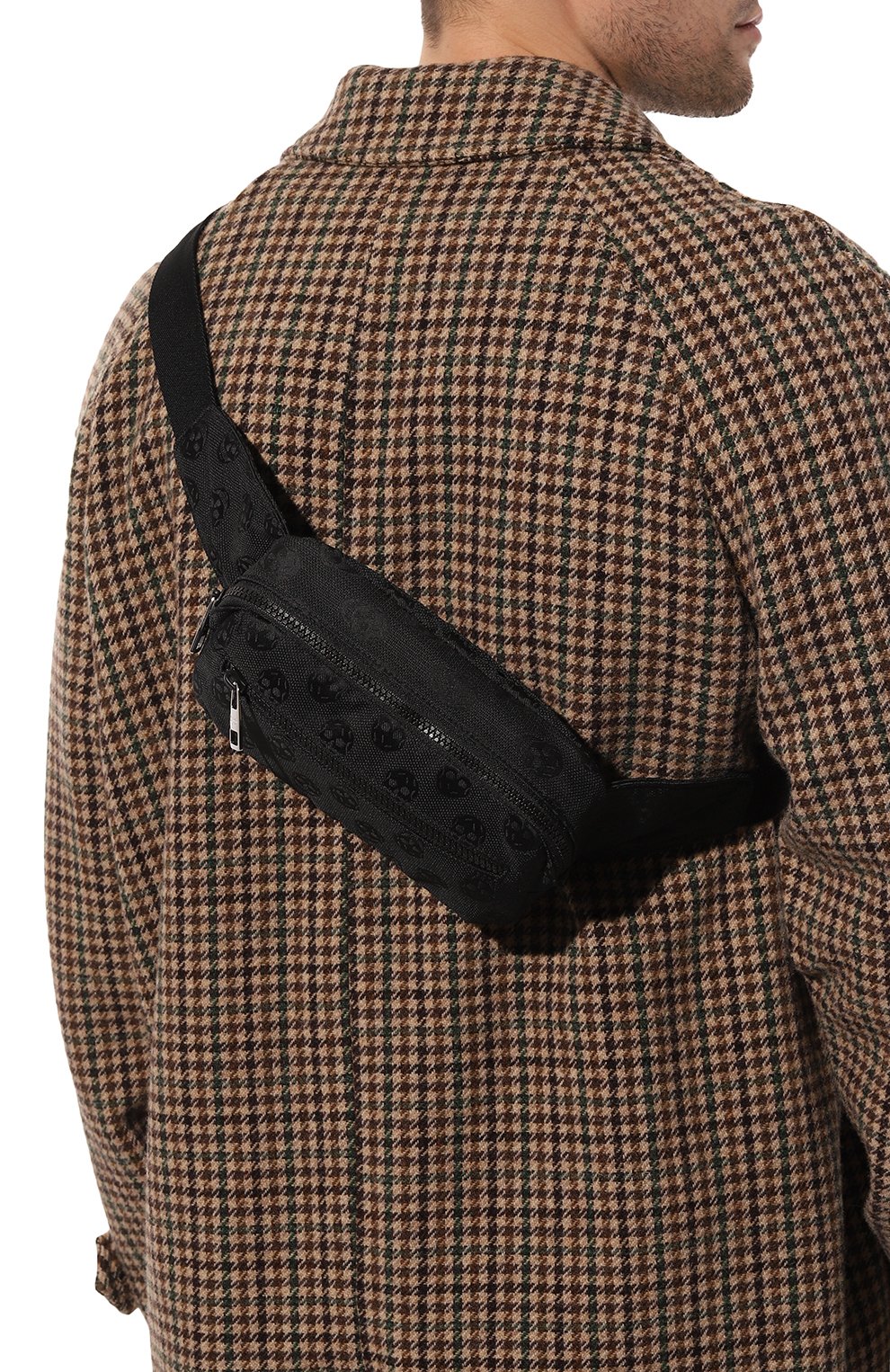 Текстильная поясная сумка ALEXANDER MCQUEEN, арт. 704322/1AAAK1000, фото 2