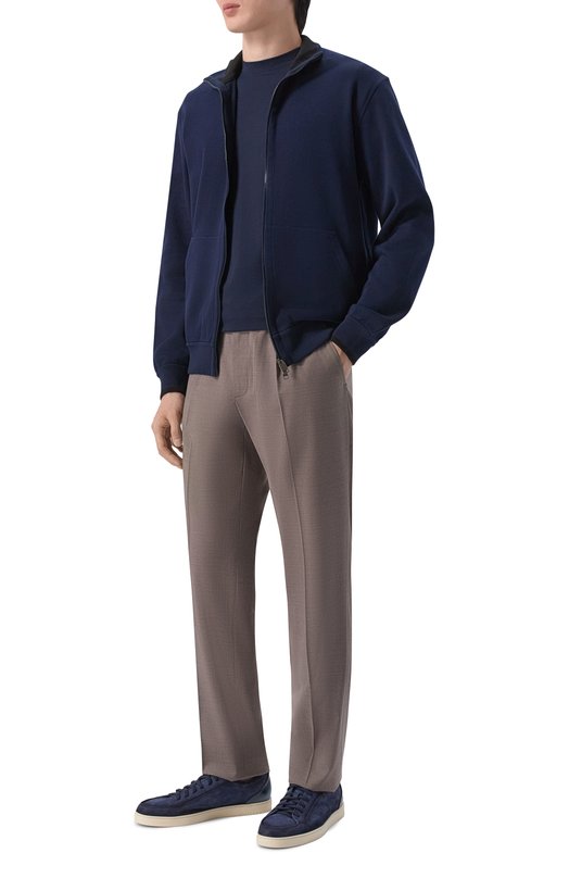 Шерстяные брюки Stefano Ricci M1T6100202/WEA04U Коричневый  M1T6100202/WEA04U Фото 2