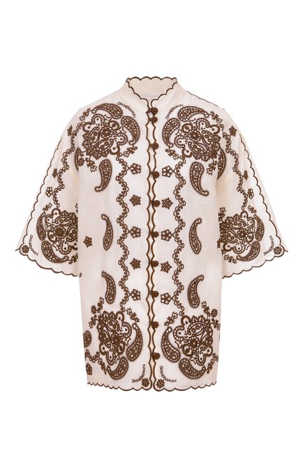 Женская льняная блузка ZIMMERMANN, арт. 3287TSS253