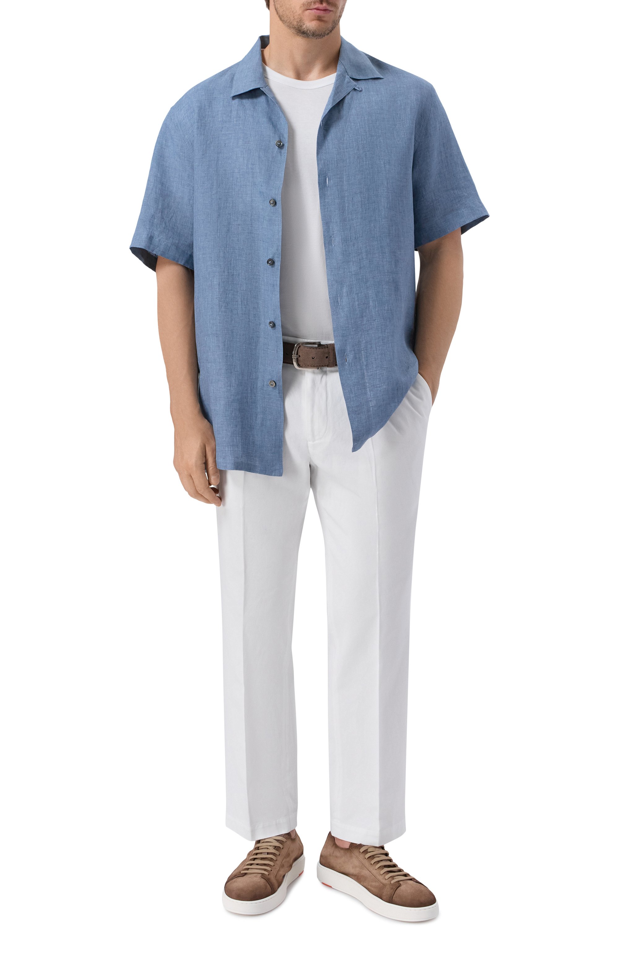 Брюки из хлопка и льна COLOMBO, арт. PA00573/TC/T0624-2-C01, фото 2