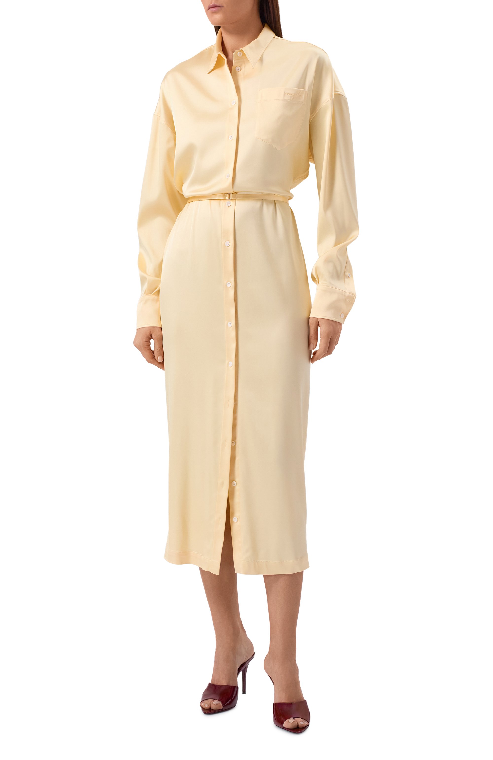 Атласное платье MUGLER, арт. 26P1R018145013, фото 2