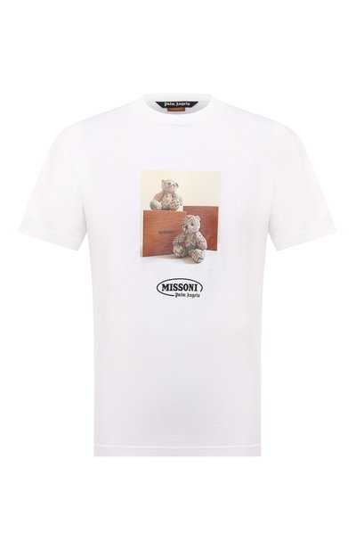 Хлопковая футболка palm angels x missoni PALM ANGELS, арт. PMAA001F21JER0310110/W, фото 1