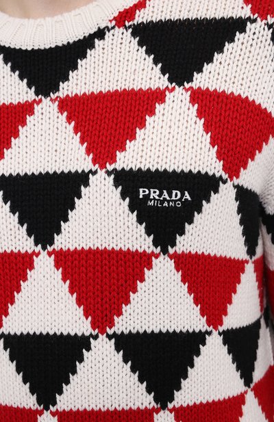 Кашемировый свитер PRADA, арт. UMB338-10O6-F0N98-212, фото 5