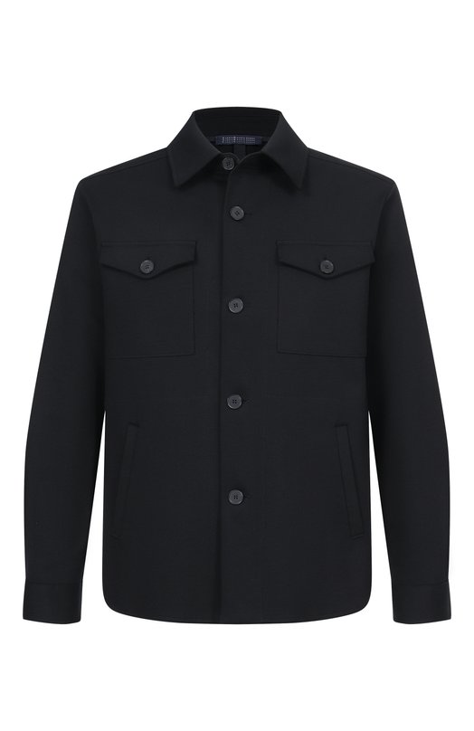 Хлопковая куртка-рубашка Harris Wharf London CH9320PPQ/PPQ Чёрный CH9320PPQ/PPQ