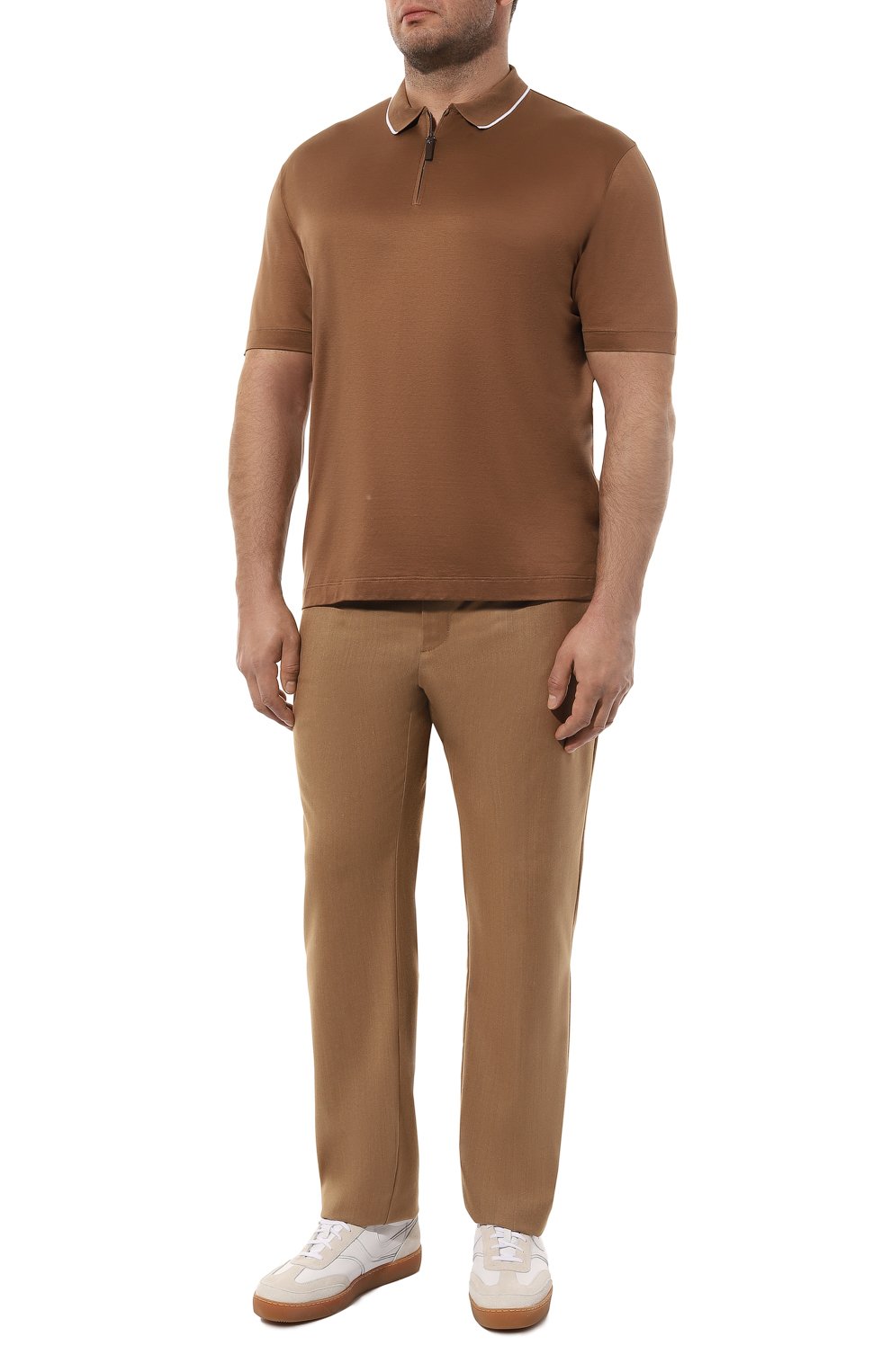 Хлопковое поло CANALI, арт. T0827B/MJ02035, фото 2