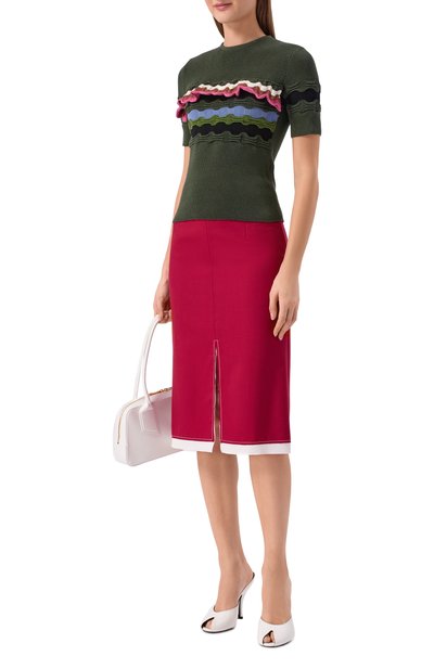 Хлопковый пуловер MARNI, арт. GCMD0640Q0/UFCC21, фото 2