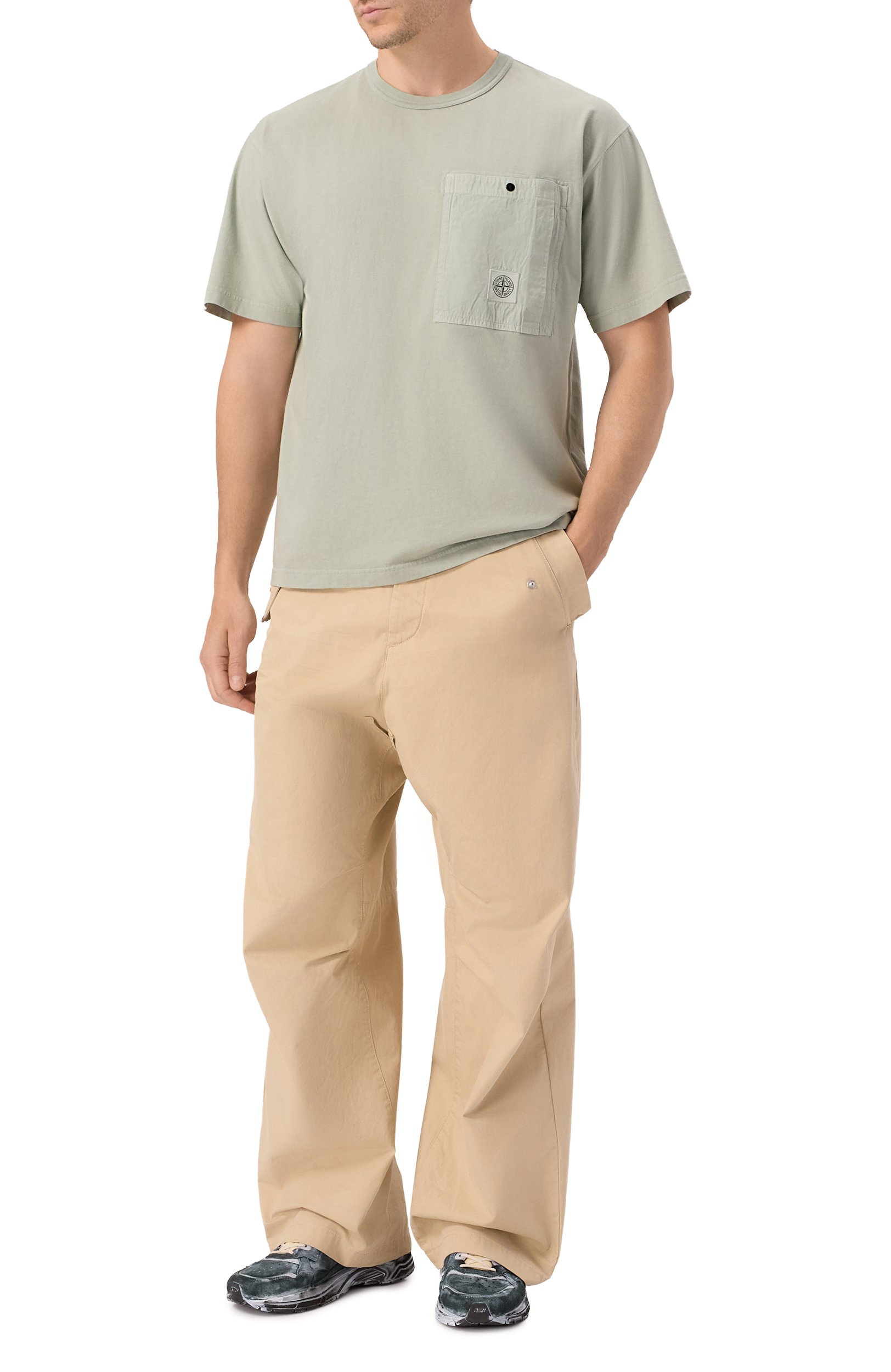 Хлопковая футболка STONE ISLAND, арт. L1S152100004/S0115, фото 2
