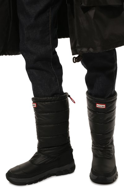 Текстильные сапоги HUNTER черного цвета по цене 18700 руб., арт. MFT9117WWU, фото 3 Текстильные сапоги HUNTER, арт. MFT9117WWU, фото 3