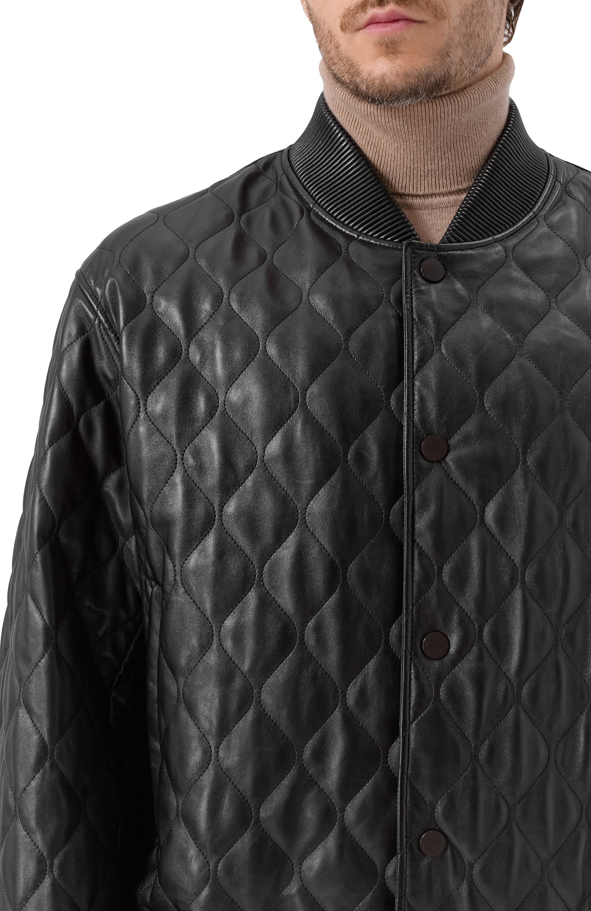 Кожаный бомбер MVST, арт. M25.1PM.0005, фото 5