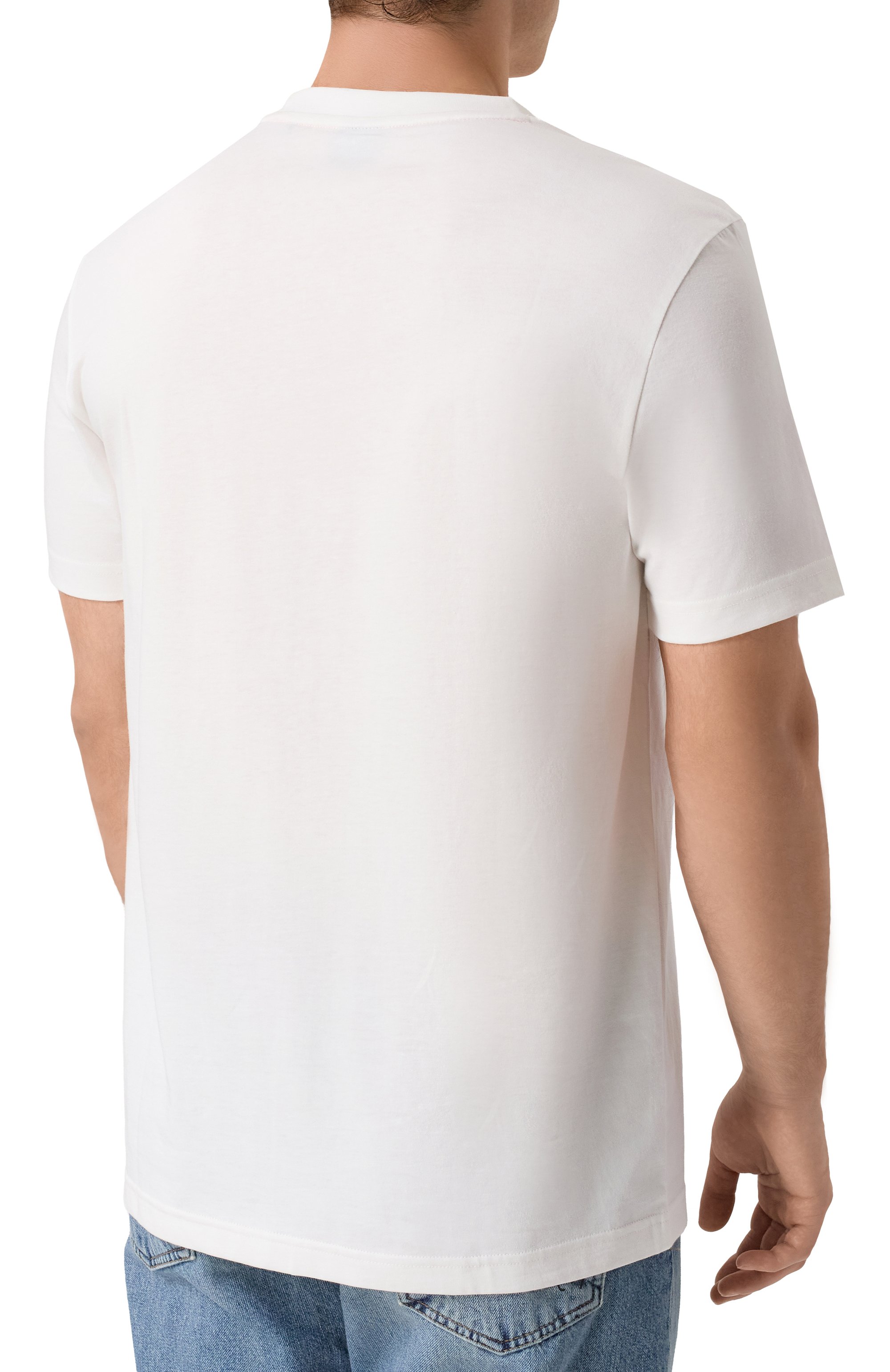 Хлопковая футболка BOSS ORANGE, арт. 50546362, фото 4