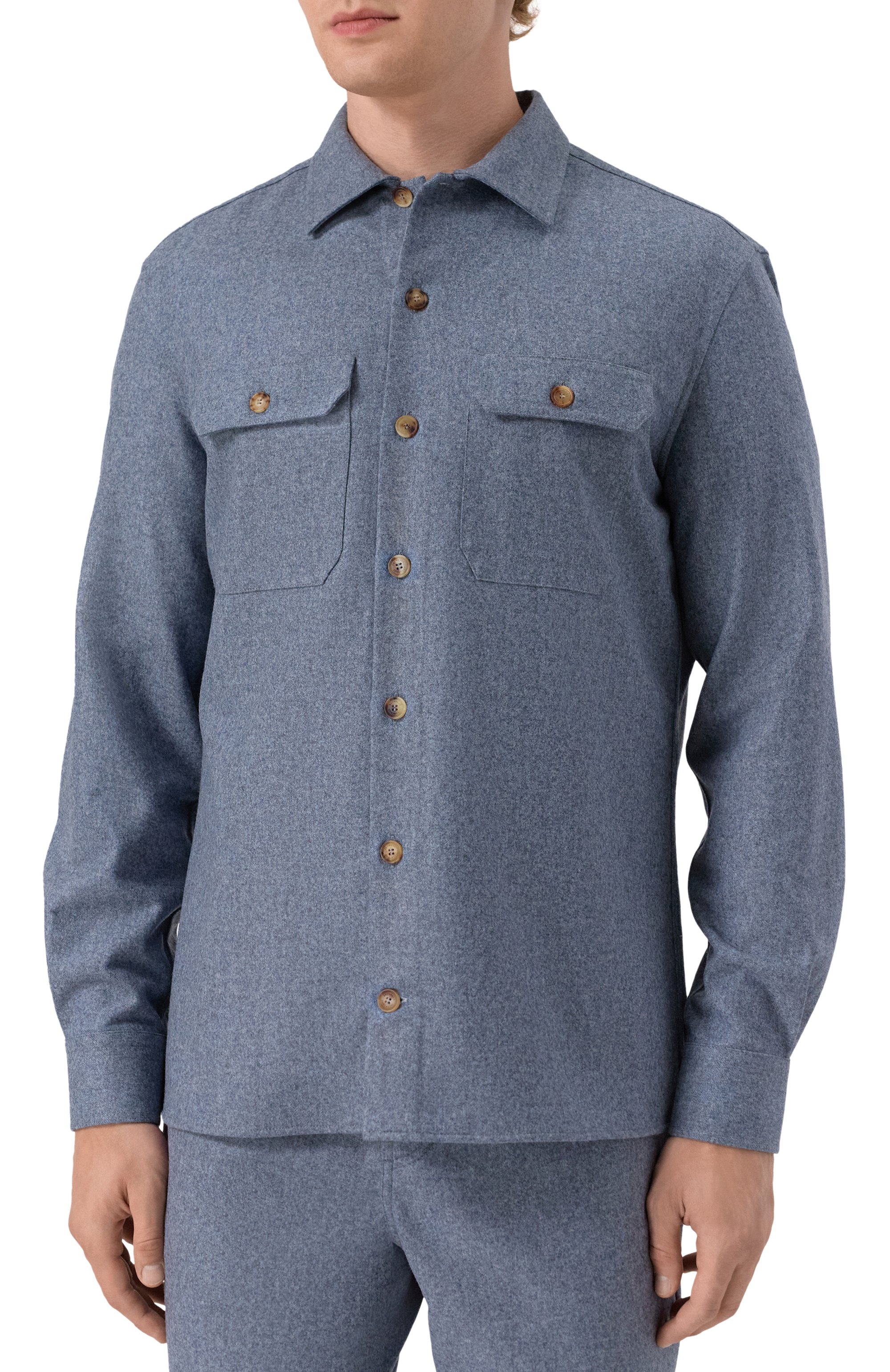 Шерстяная рубашка BRUNELLO CUCINELLI, арт. M038P0720, фото 3