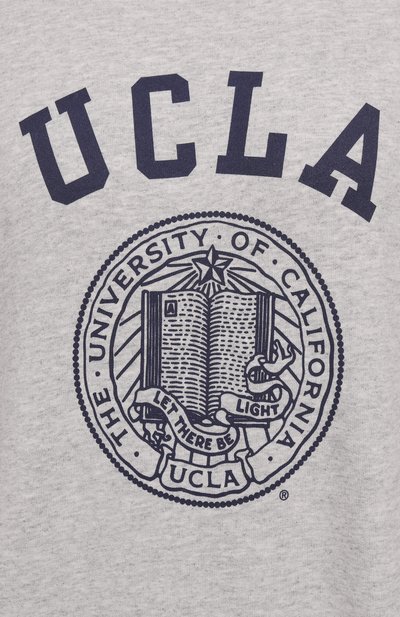 Хлопковый свитшот sporty & rich x ucla SPORTY AND RICH, арт. ST071615639GY03, фото 5