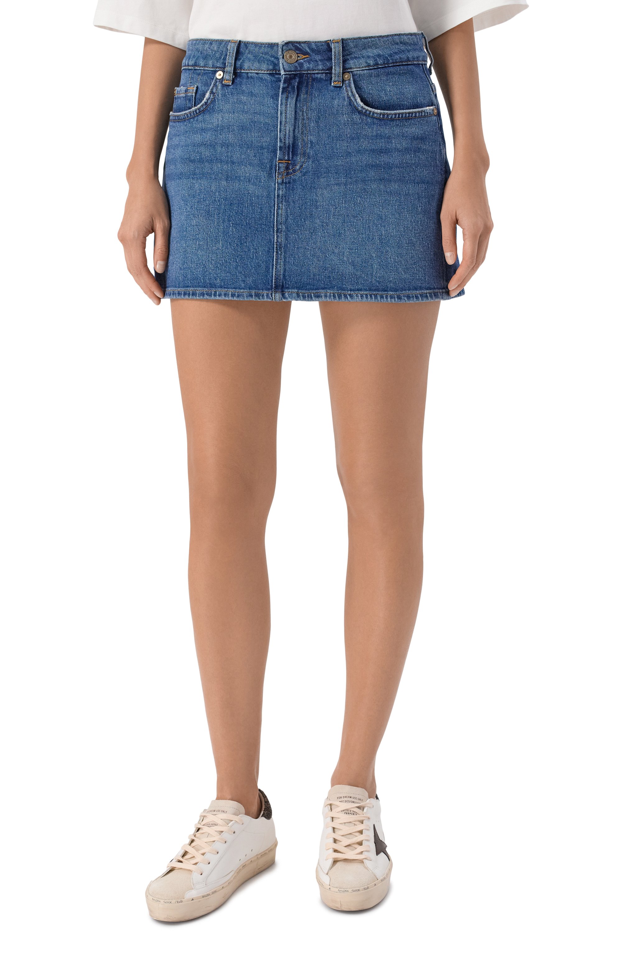 Джинсовая юбка milly 7 FOR ALL MANKIND, арт. 7UJ70C65/MILLY SKIRT, фото 3