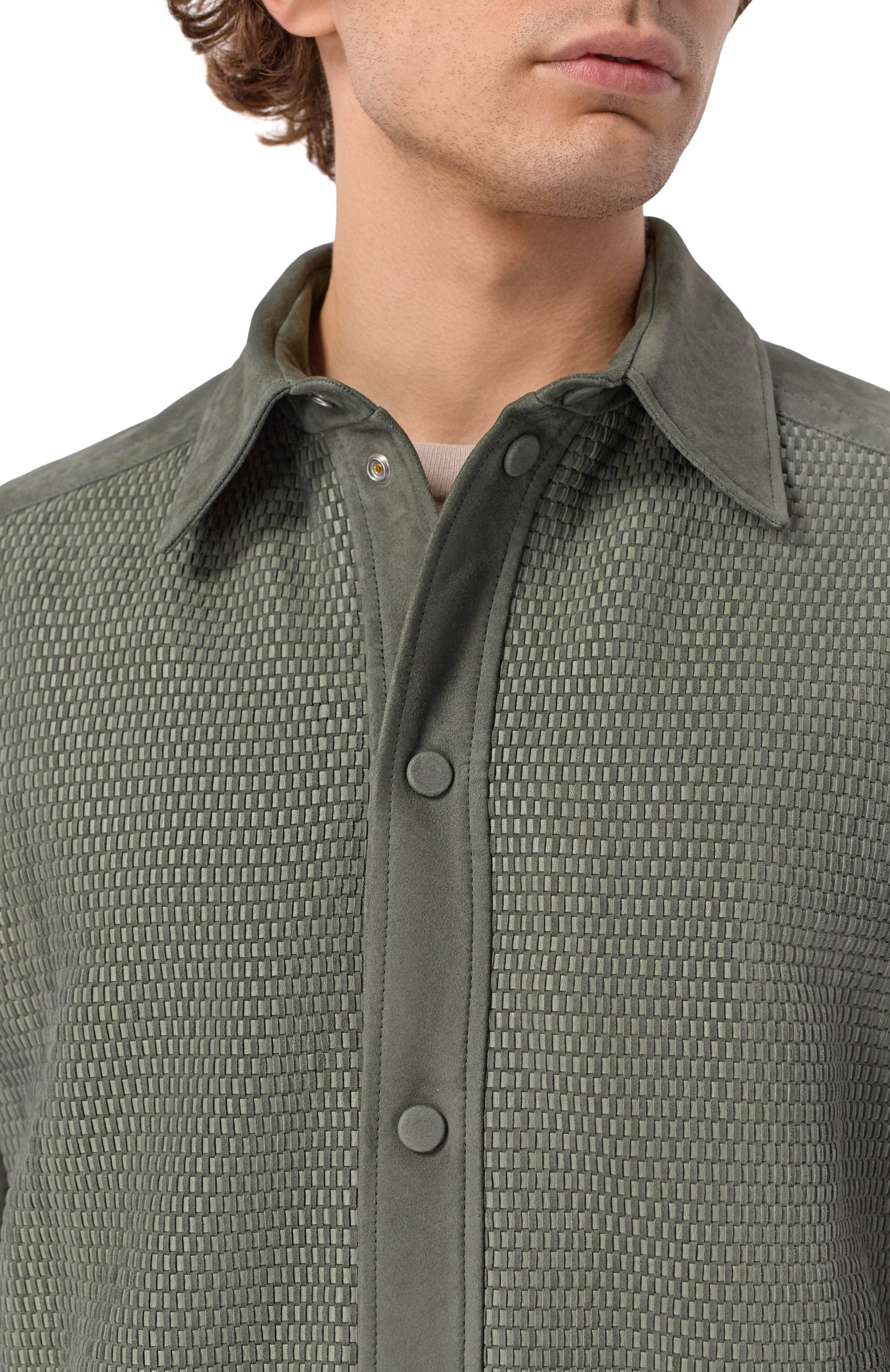 Замшевая куртка-рубашка ZILLI, арт. ATIS00M1007VBRL00, фото 5