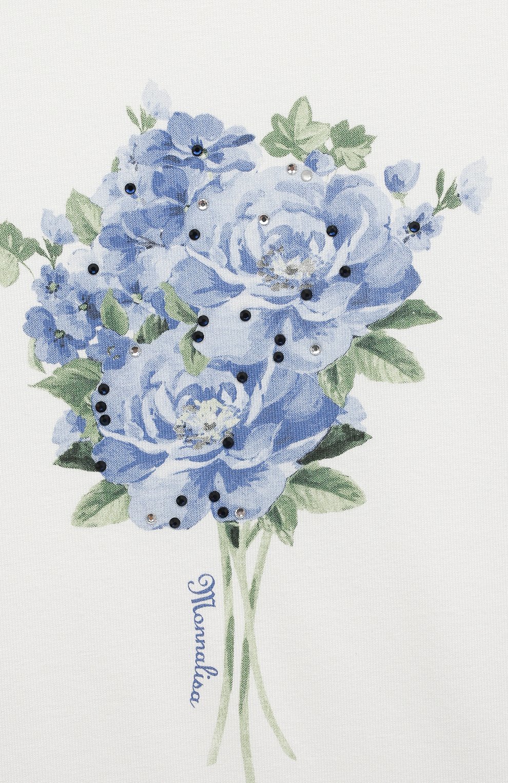 Хлопковая футболка MONNALISA, арт. 110600, фото 3