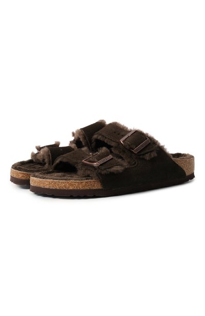 Женские замшевые сабо arizona shearling BIRKENSTOCK, арт. 1020528