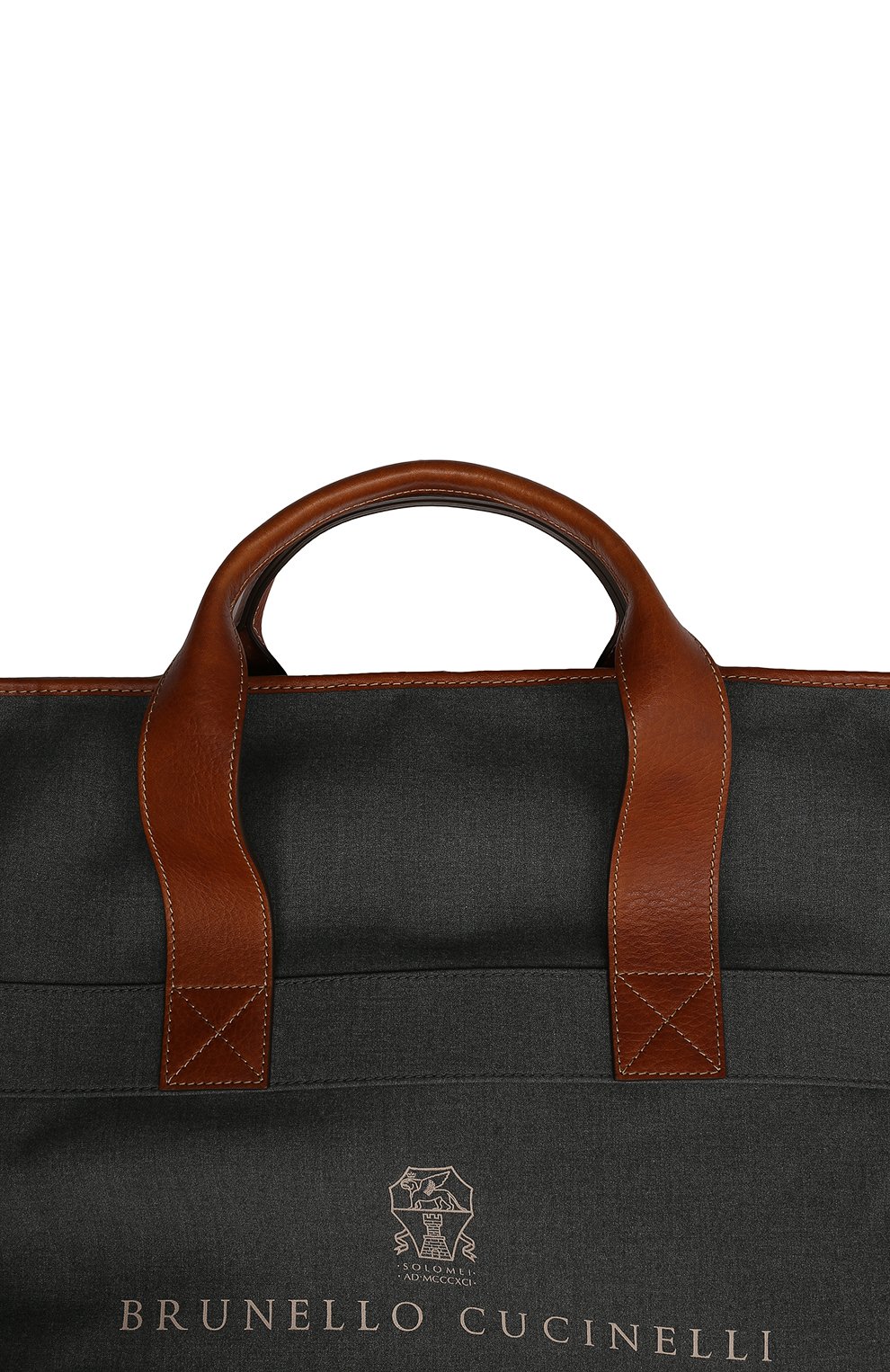 Кофр BRUNELLO CUCINELLI серого цвета по цене 163000 руб., арт. MWN4ZU390, фото 4 Кофр BRUNELLO CUCINELLI, арт. MWN4ZU390, фото 4