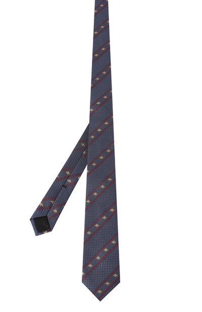 Шелковый галстук GUCCI синего цвета по цене 28800 руб., арт. 451528 4E002, фото 3 Шелковый галстук GUCCI, арт. 451528 4E002, фото 3