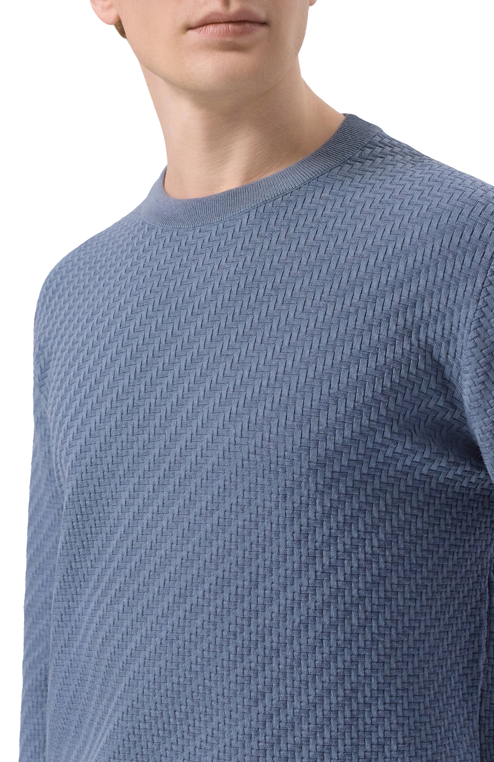 Джемпер из хлопка и шелка BRIONI, арт. UMQ90L/PAK22, фото 5