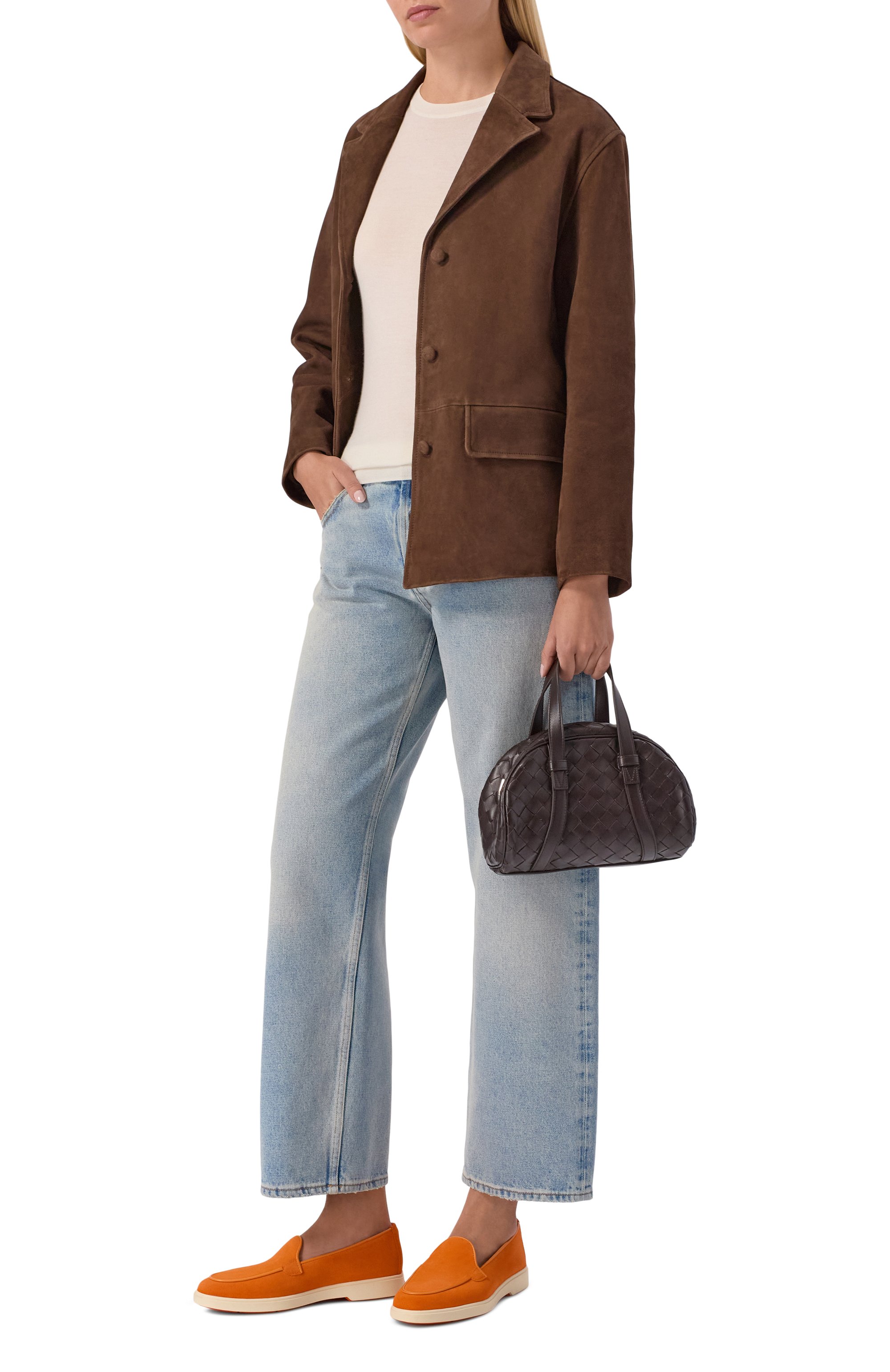 Замшевые лоферы SANTONI, арт. WUYG72027TISN0RB, фото 3