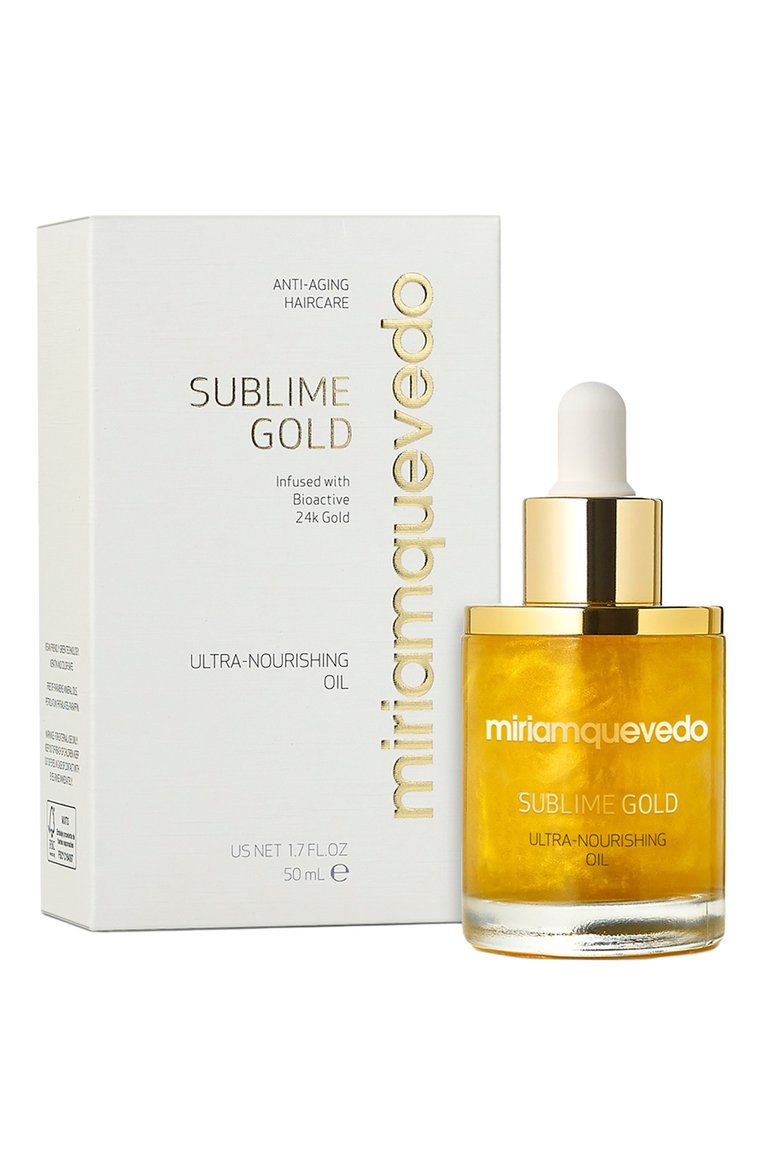Золотое ультрапитательное масло для волос sublime gold (50ml) MIRIAMQUEVEDO, арт. 982, фото 1