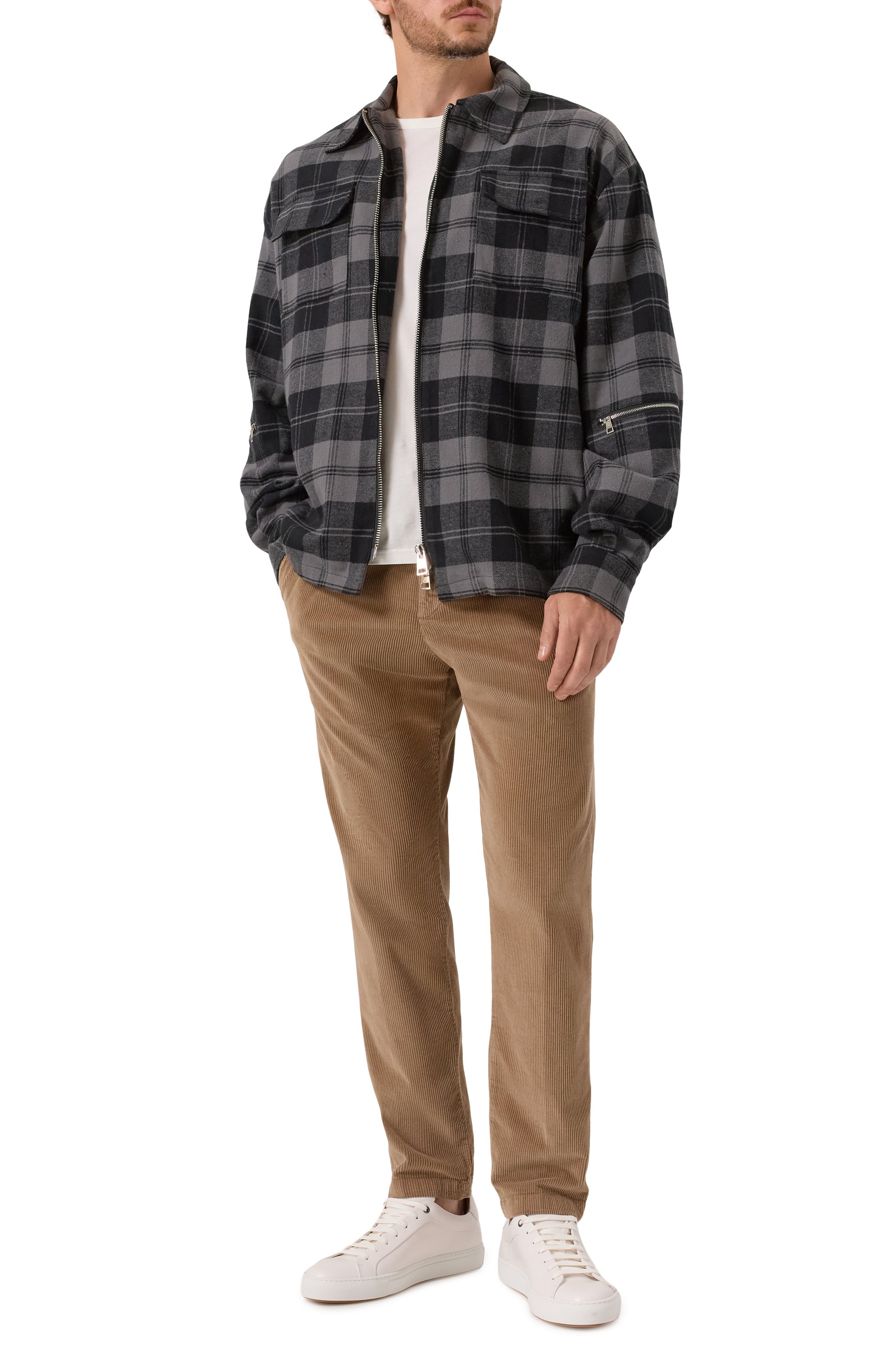 Вельветовые брюки WHITE SAND бежевого цвета по цене 28250 руб., арт. 25WSU66/181, фото 2 Вельветовые брюки WHITE SAND, арт. 25WSU66/181, фото 2