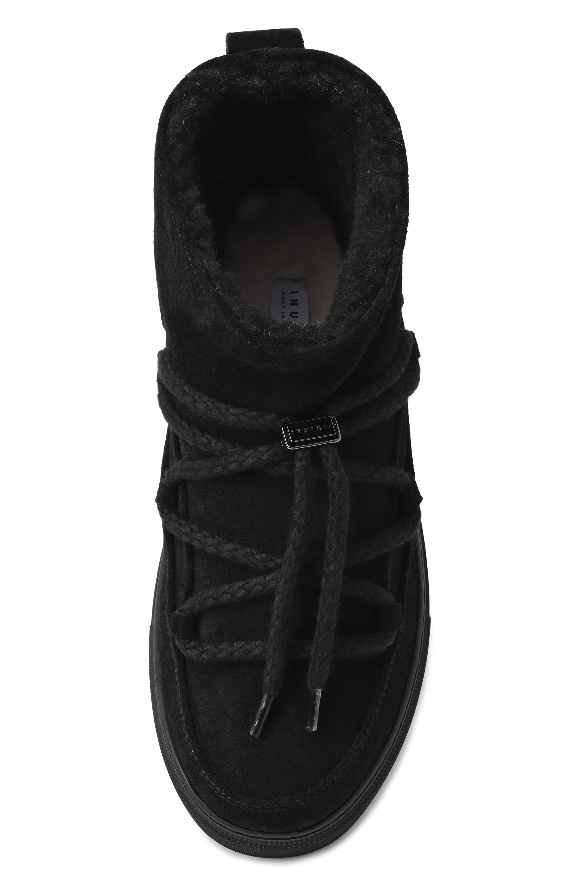 Замшевые полусапоги classic low INUIKII черного цвета по цене 26500 руб., арт. 1001.001.0092, фото 6 Замшевые полусапоги classic low INUIKII, арт. 1001.001.0092, фото 6